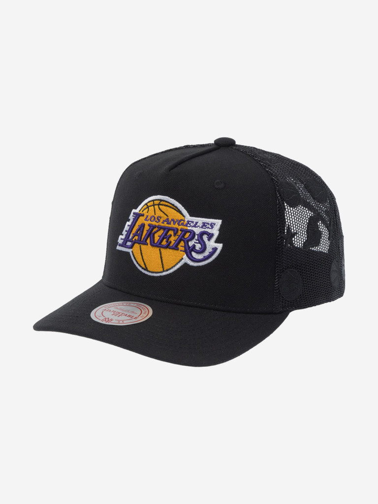Бейсболка с сеточкой MITCHELL NESS HHSS7632-LALYYPPPBLCK Los Angeles Lakers NBA