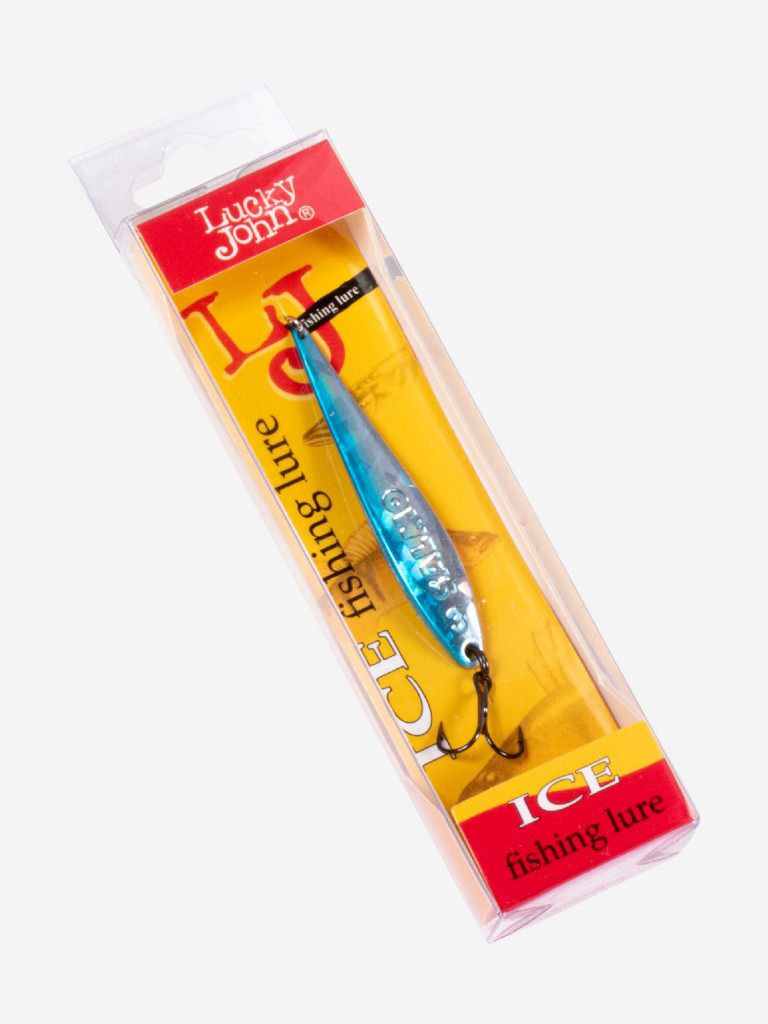 Блесна вертикальная Lucky John зимняя S-3 с тройником, вес 6 г