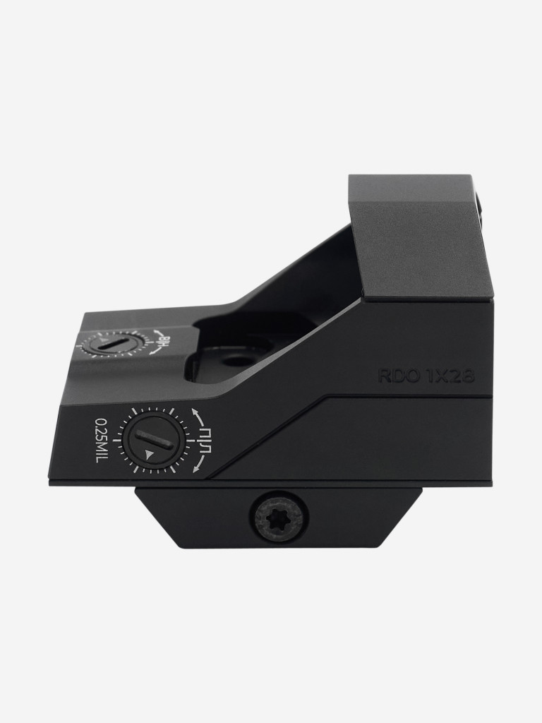 Коллиматорный прицел Artelv RDO 1x28 с подсветкой на планку Weaver, Picatinni для охоты, страйкбола, пневматики, пейнтбола