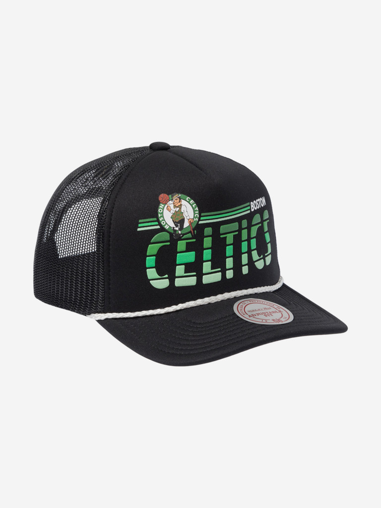 Бейсболка с сеточкой MITCHELL NESS HT11491-BCEBLCK Boston Celtics NBA (черный)
