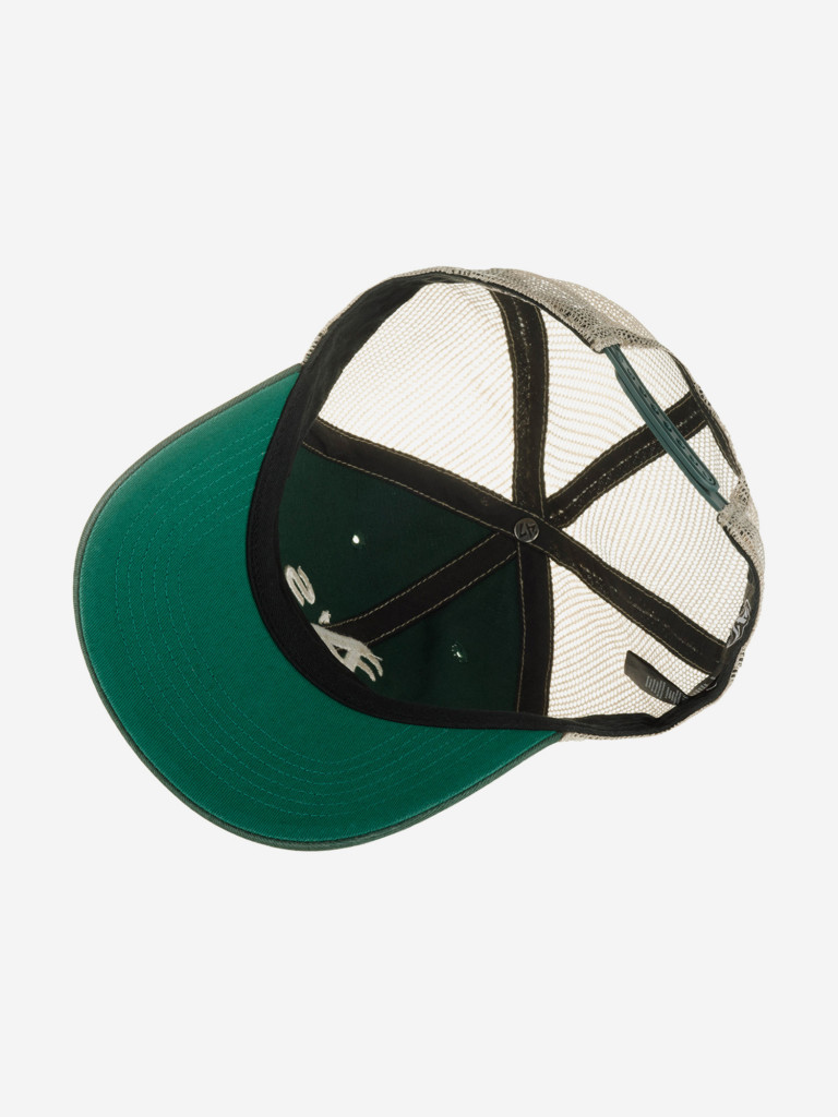 Бейсболка с сеточкой 47 BRAND B-TRWLR18GWP-VG Oakland Athletics MLB