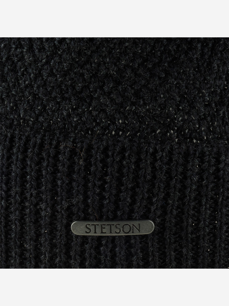 Шапка с отворотом STETSON 8599396 BEANIE MERINO WOOL (серый)