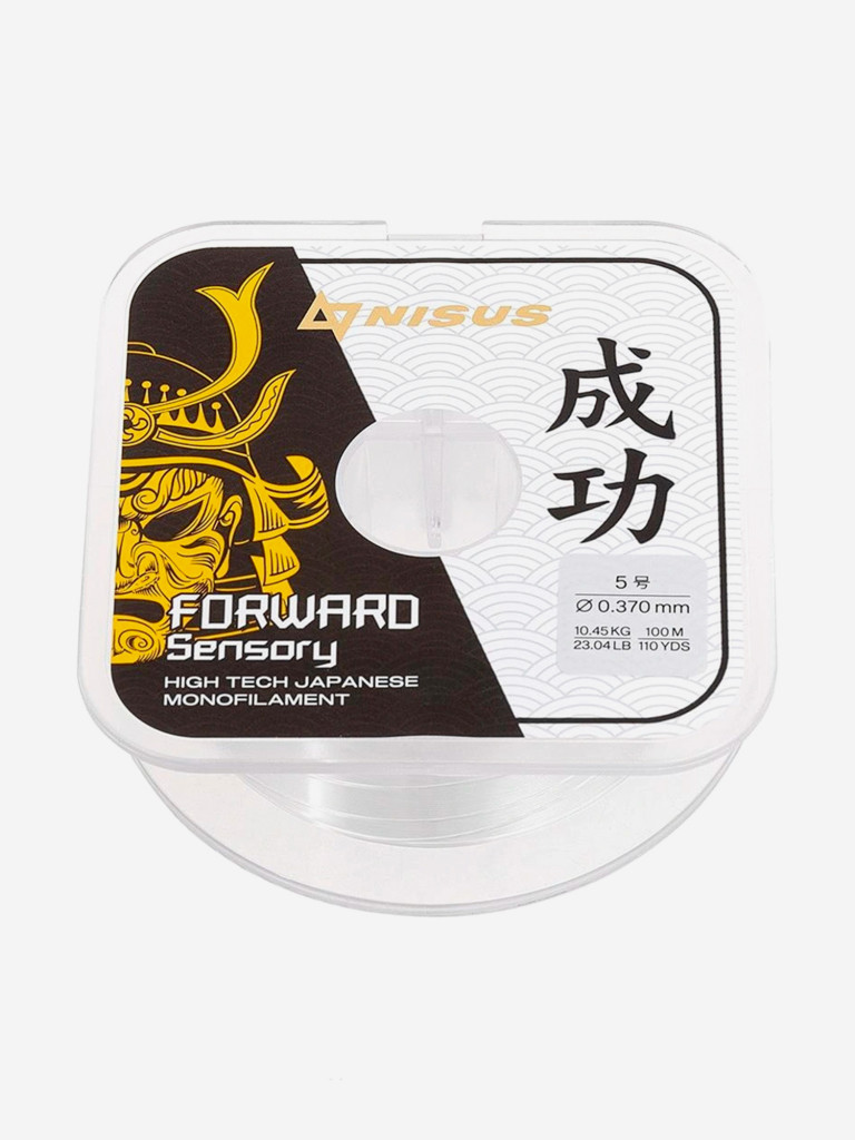Леска для рыбалки Nisus FORWARD Sensory Nylon 0,370мм, 100м, 10,45кг, прозрачный