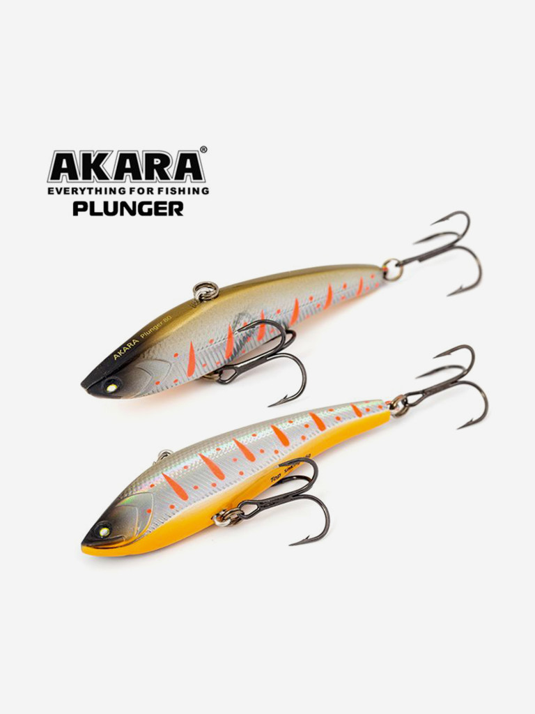Воблер ратлин Akara Plunger 80мм 16г A110 виб зимний на щуку, судака