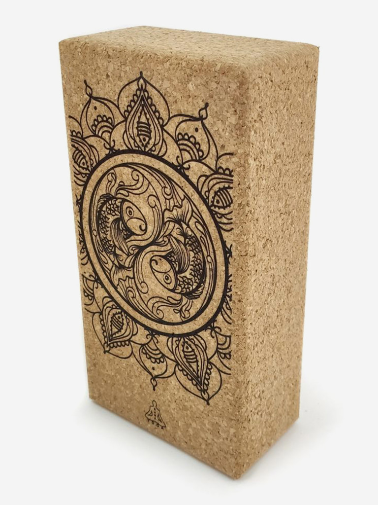 Кирпич для йоги из пробки RamaYoga Zodiac Collection Испания 0.45 Рыбы