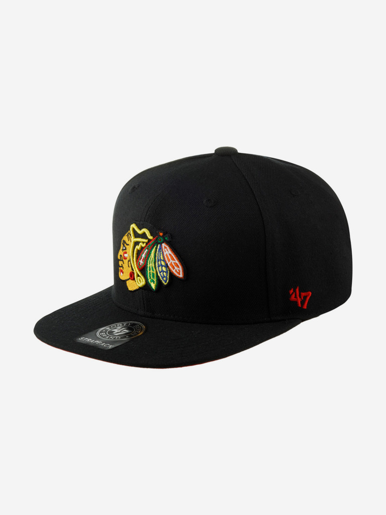Бейсболка 47 BRAND H-TSHFT04WBL-BK Chicago Blackhawks NHL (черный)