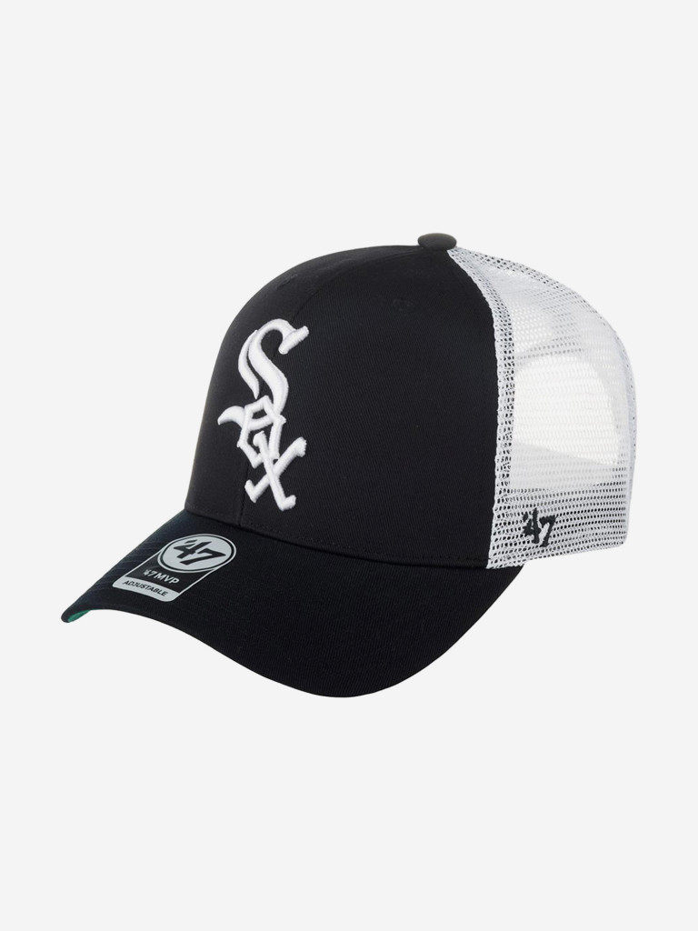 Бейсболка с сеточкой 47 BRAND B-BRANS06CTP-BK Chicago White Sox MLB (черный)