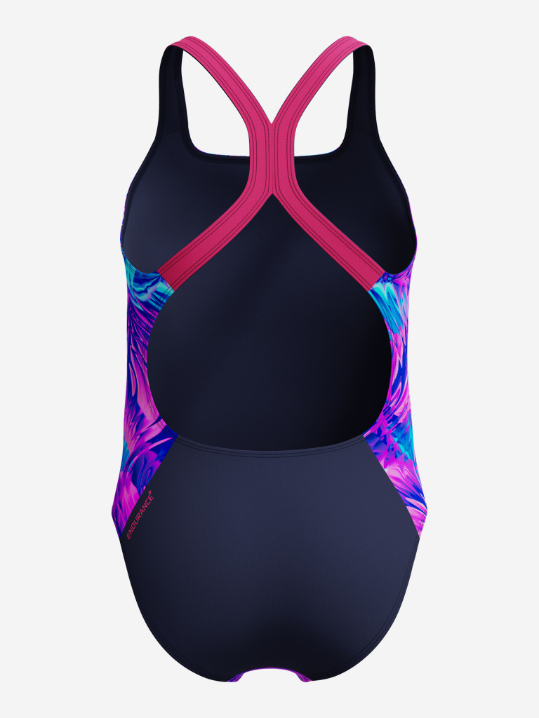 Купальник слитный для девочек Speedo Print Powerback