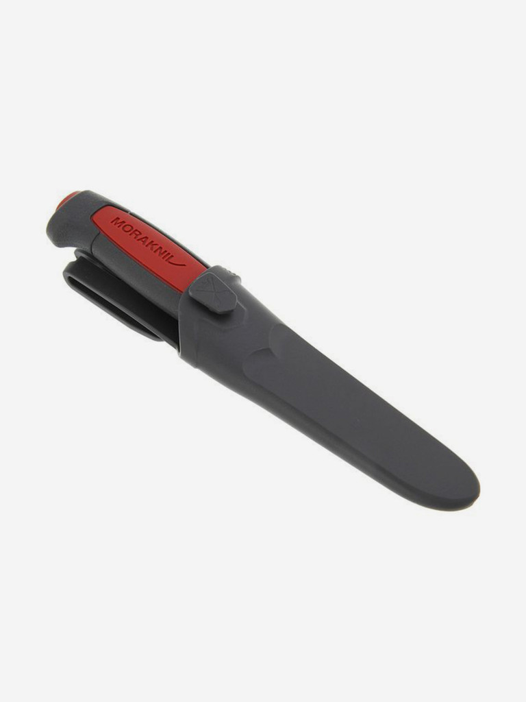 Нож Morakniv Pro C, углеродистая сталь, резиновая ручка с красной вставкой, 12243