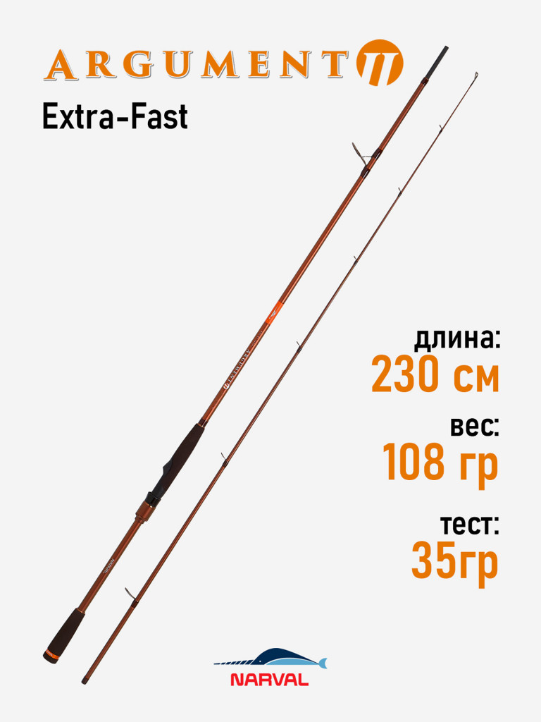 Спиннинг Narval Fishing Argument II 76MMH max 35g Ex-Fast