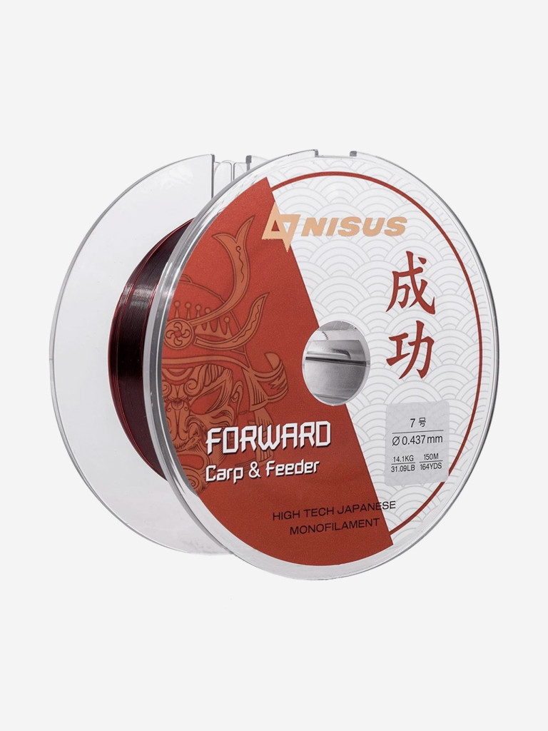 Леска для рыбалки Nisus FORWARD Carp&Feeder Nylon 0,437мм, 150м, 14,1кг, темно-коричневый