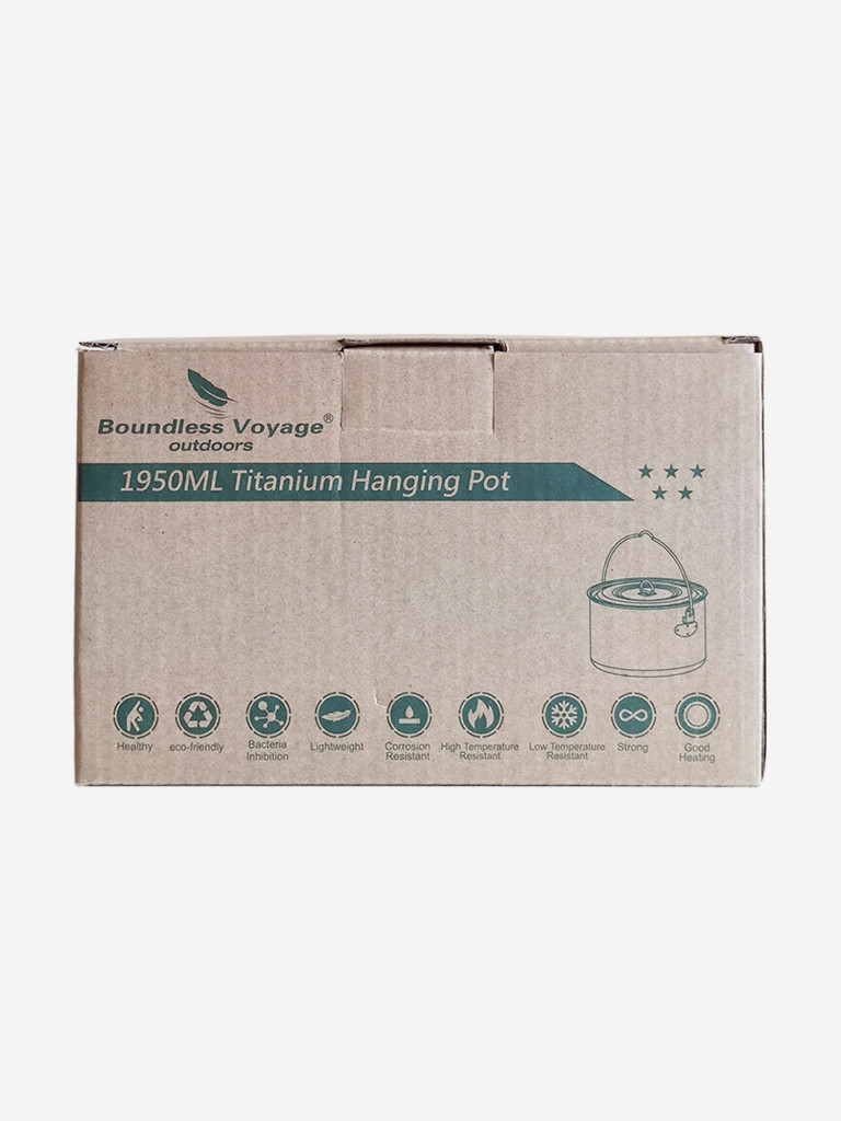 Котелок Boundless Voyage титановый, 1950 мл