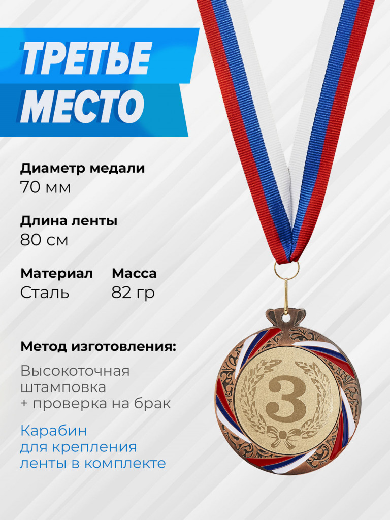 Два комплекта медалей за 1,2,3 место