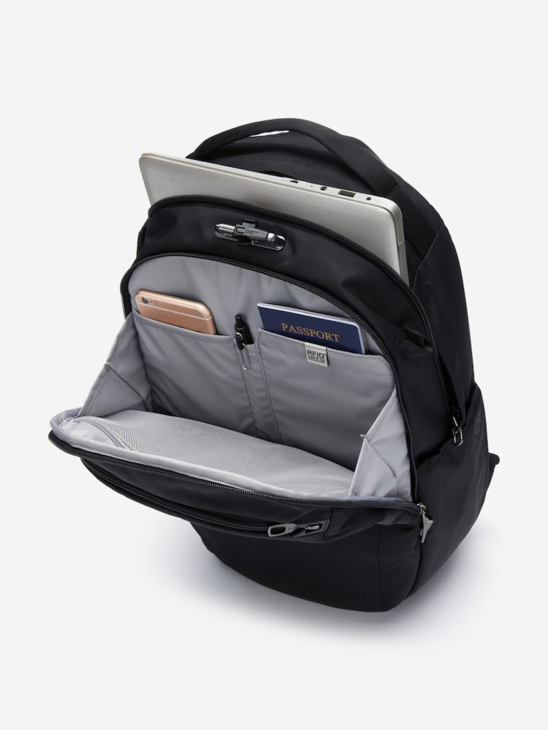Рюкзак антивор Pacsafe V 26L Tour, Jet Black, 26 л.