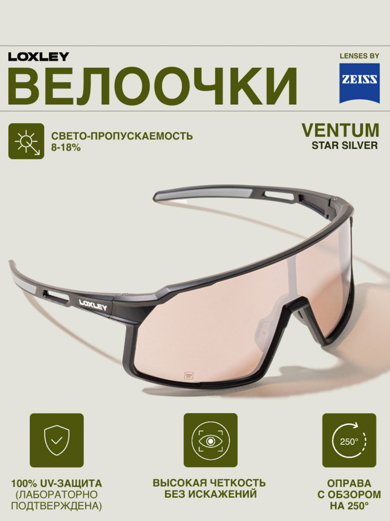 Велоочки LOXLEY - VENTUM BLACK
