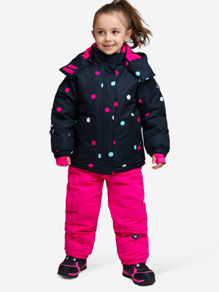 Комплект зимний для девочек: куртка, полукомбинезон PlayToday