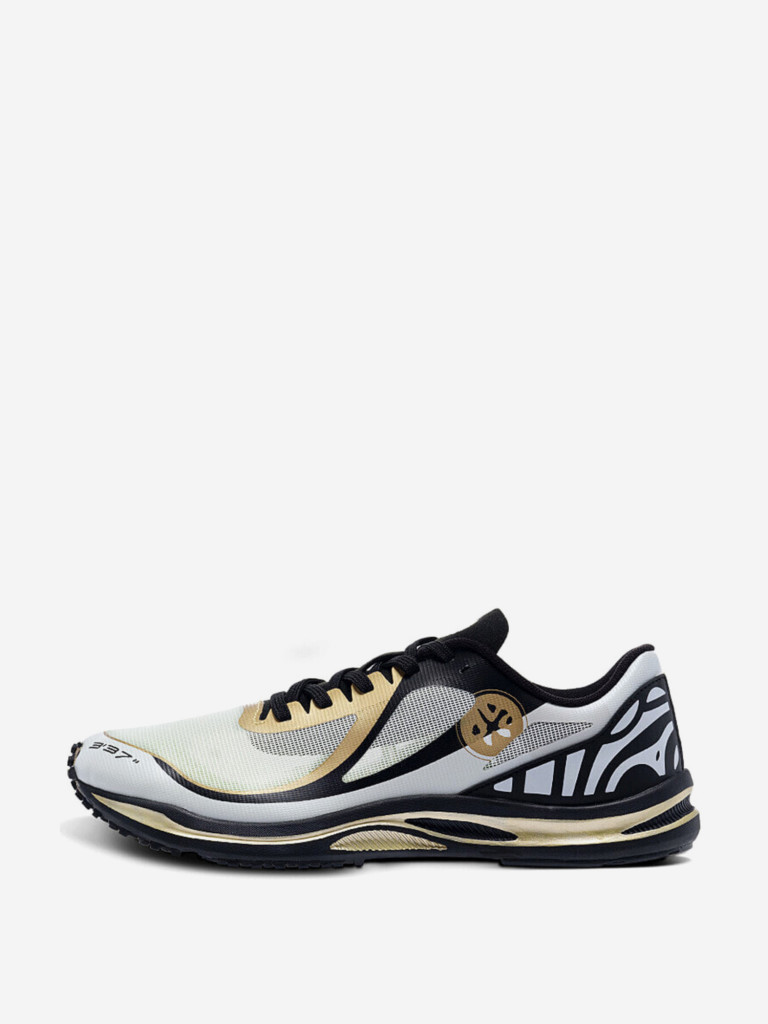Кроссовки BMAI Cushioning Abrasion Resistant Lightweight Low Top FOAM4+Midsole Technology Sprint Running Shoes Men's Black Gold