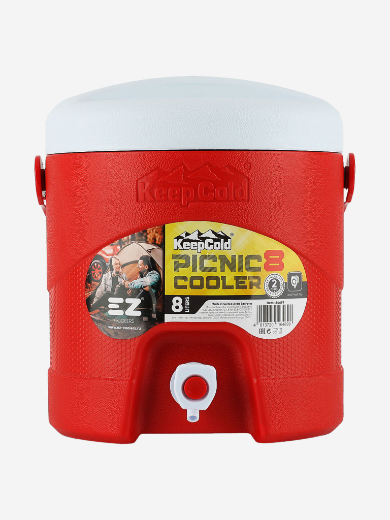 Термоконтейнер EZ COOLERS Keep cold picnic cooler, 8 л, красный