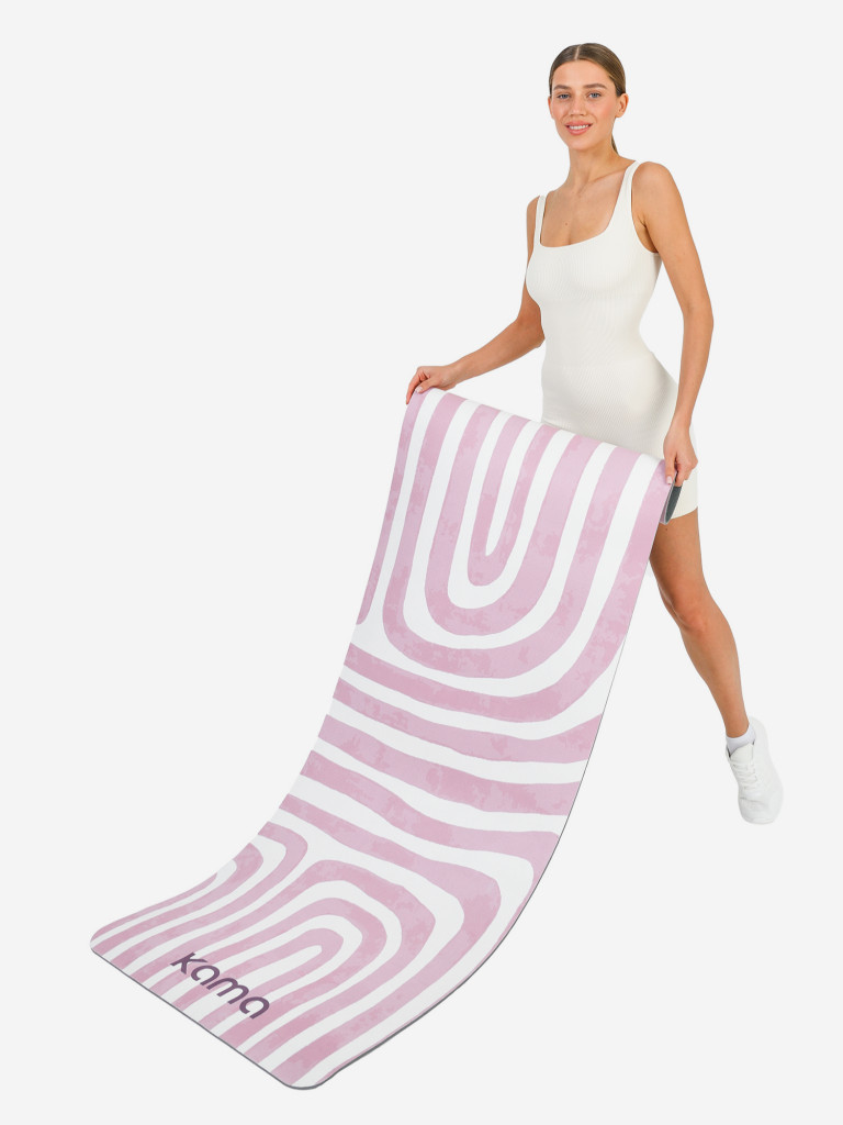 Коврик для йоги и фитнеса Kama, TPE, микрофибра