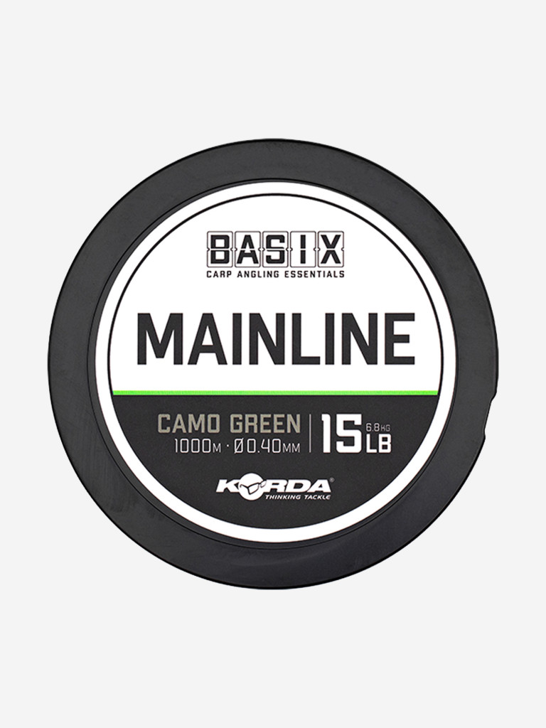 Леска Basix Main Line KORDA 0.4мм 1000м 15lb Camo green