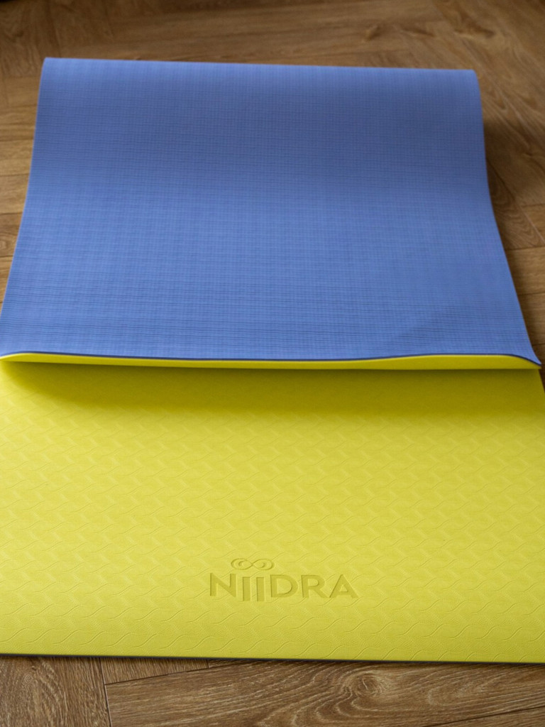 Коврик для йоги NiiDRA Basic лимонно-серый