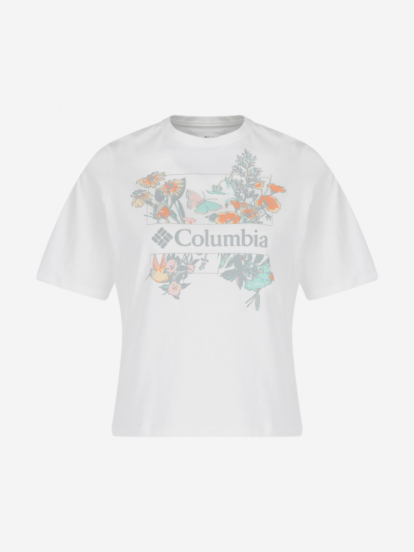 фото Футболка женская columbia north cascades relaxed tee, белый