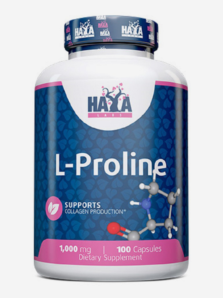 L-пролин HAYA LABS 1000 мг 100 капсул