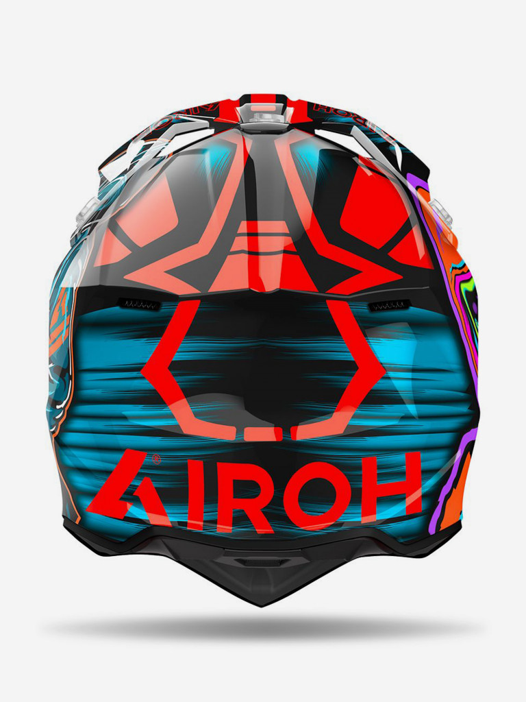 Мотошлем Кроссовый Airoh WRAAP CYBER Orange Gloss