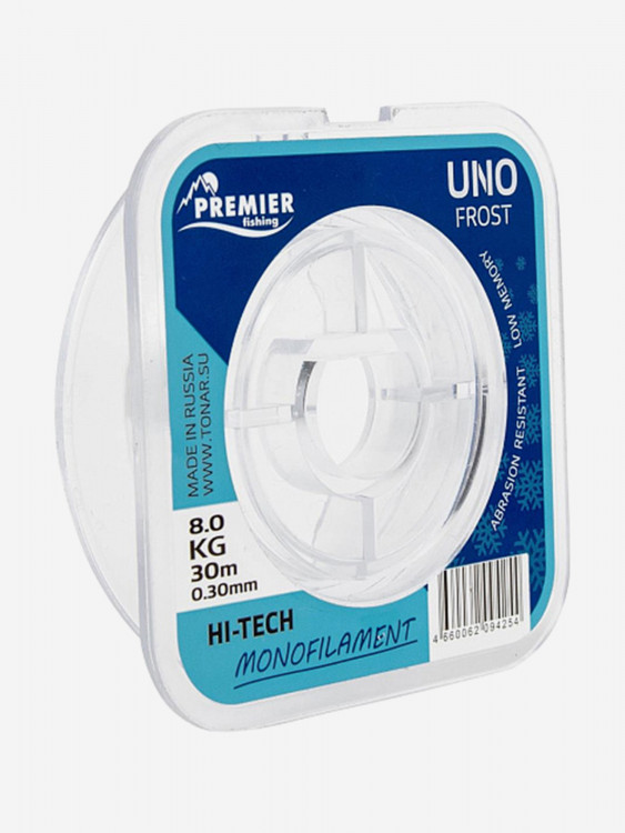 Леска для рыбалки Premier Fishing UNO FROST Nylon 0,30мм, 30м, 8кг, прозрачный