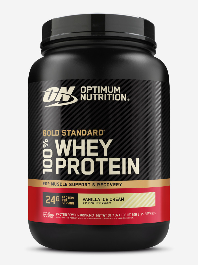 Протеин Optimum Nutrition Gold Standard Whey, 899 г, Ванильное мороженое