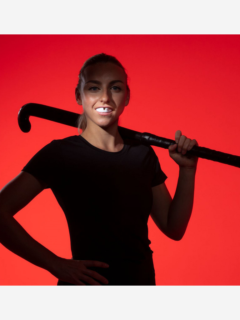 Боксерская капа взрослая, спортивная, защитная для зубов OPRO Self-Fit Gold - White/Gold