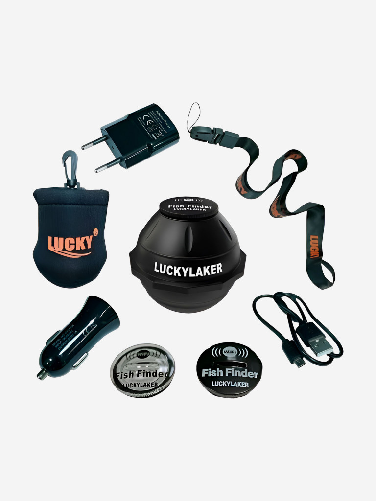 Эхолот для рыбалки Lucky Laker FF916 Wi-Fi, беспроводной, для зимней и летней, с лодки и берега