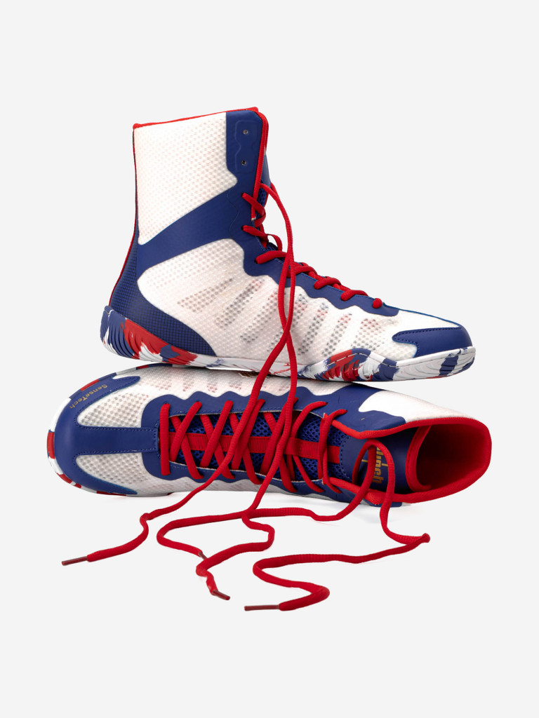 Боксерки Clinch Speed Pro Russian Team бело-сине-красные