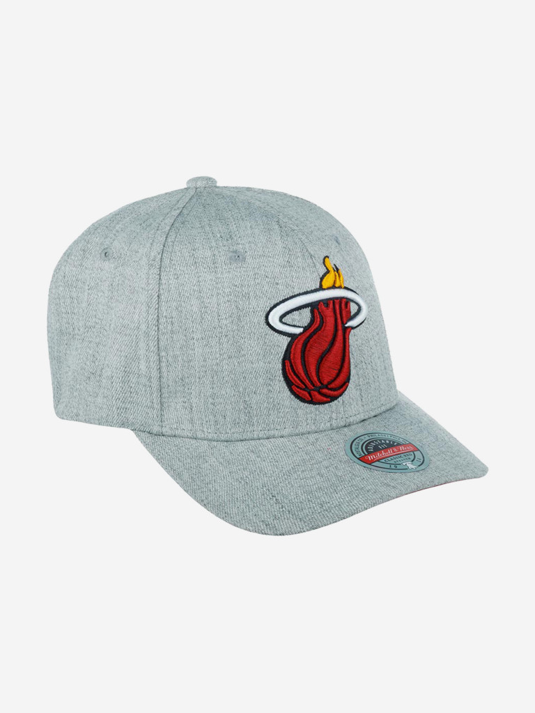 Бейсболка MITCHELL NESS HHSS3273-MHEYYPPPGYHT Miami Heat NBA (серый)