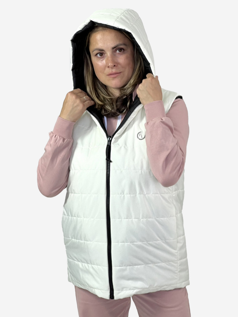 Жилетка женская утепленная двусторонняя с капюшоном Pater'c Legion