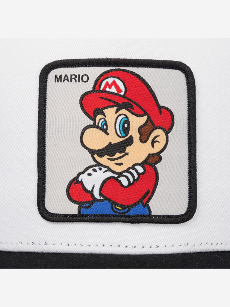 Бейсболка с сеточкой CAPSLAB CL/SMB/1/MAR Super Mario Mario (белый)