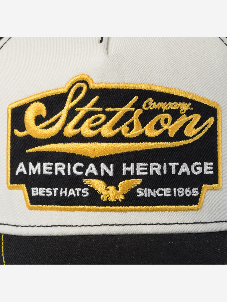 Бейсболка с сеточкой STETSON 7751103K TRUCKER CAP AMERICAN HERITAGE (черный)