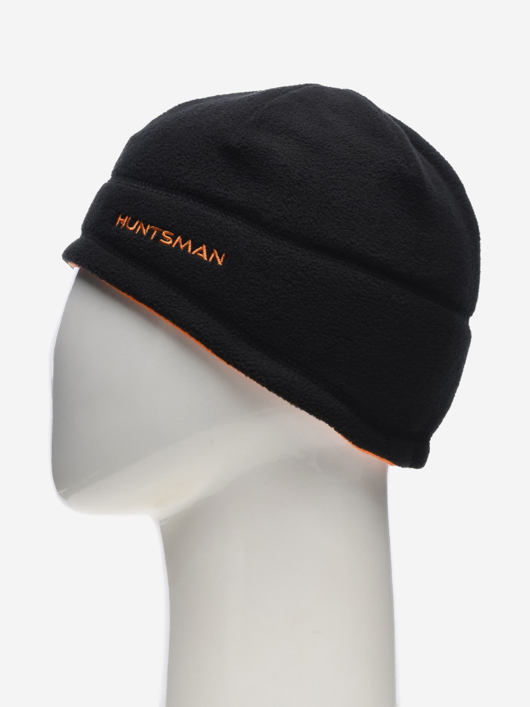 Шапка мужская HUNTSMAN флисовая двусторонняя бини для рыбалки и охоты