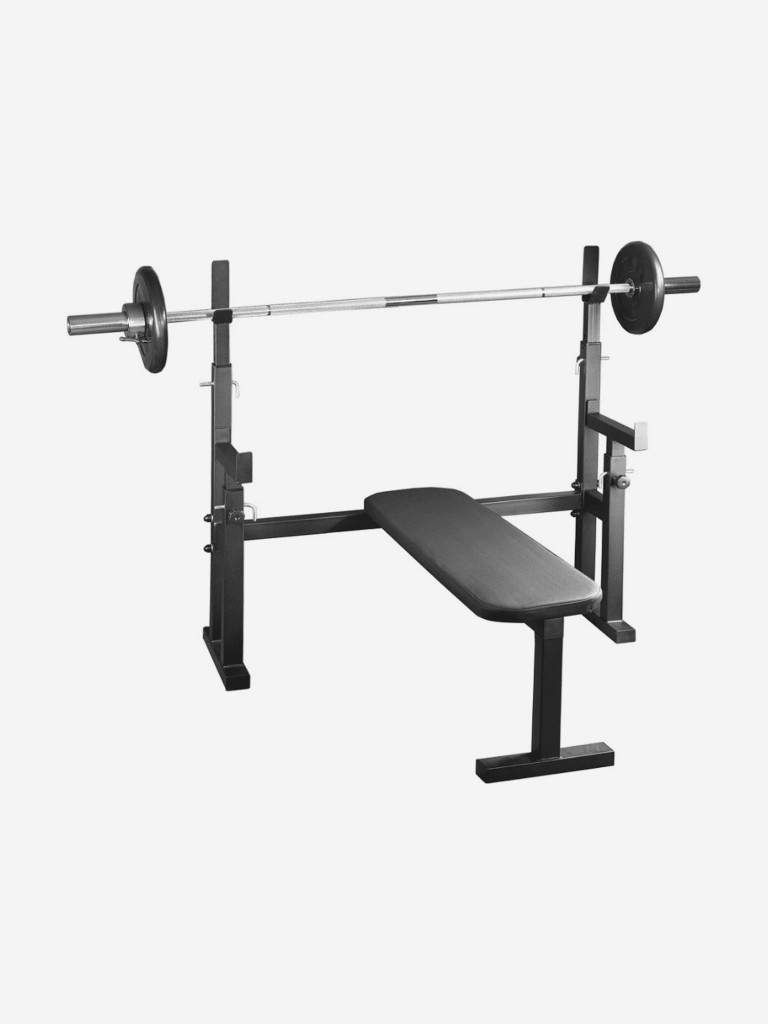 Скамья со стойками неотделимая Sportlim Атлант Черная