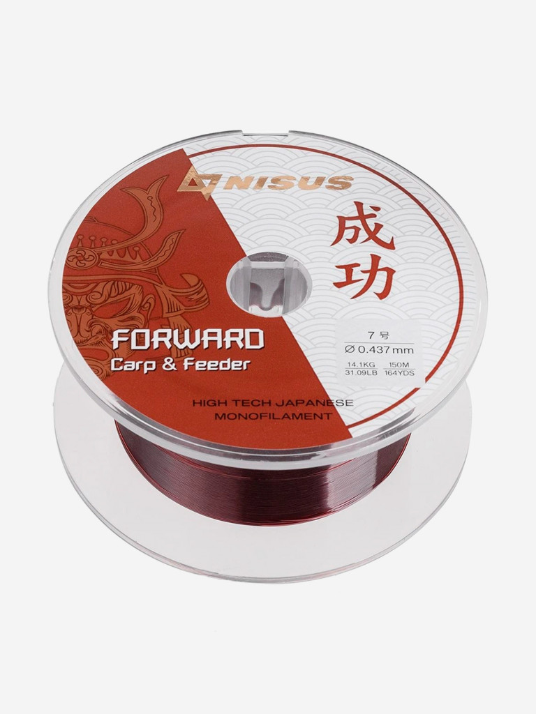 Леска для рыбалки Nisus FORWARD Carp&Feeder Nylon 0,437мм, 150м, 14,1кг, темно-коричневый