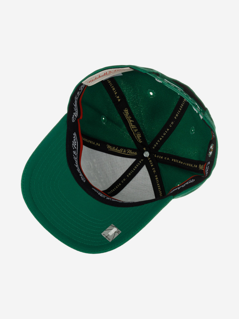 Бейсболка MITCHELL NESS HHSSINTL1264-BCEGREN Boston Celtics NBA (зеленый)