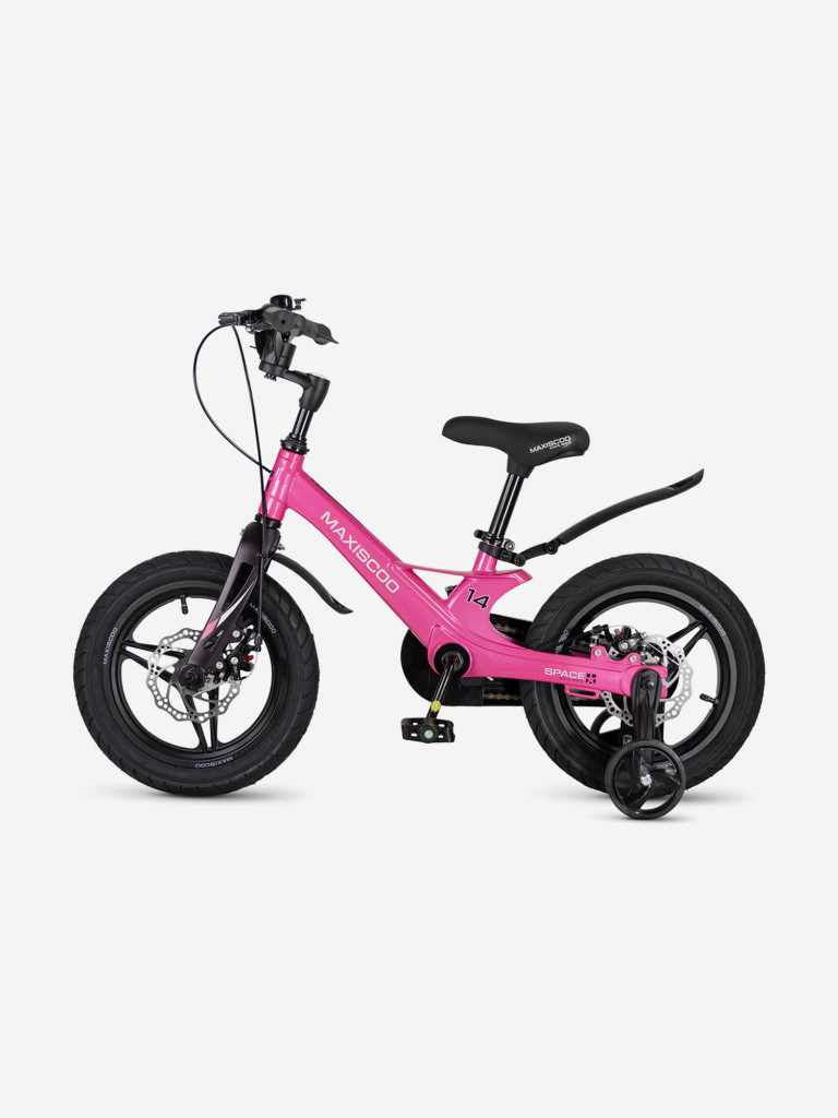 Велосипед детский Maxiscoo SPACE Deluxe Plus 14'' розовый глянцевый, 2026