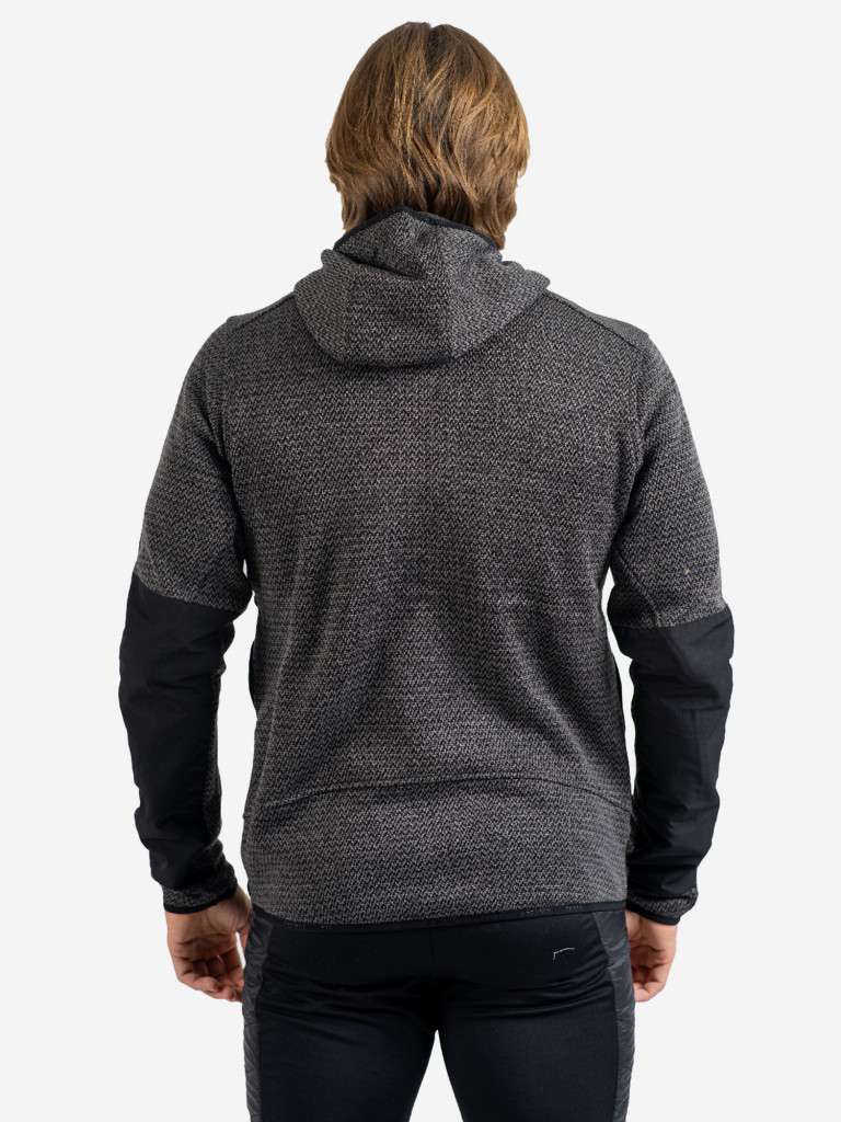 Кофта спортивная NoName Fleece Jacket UX 24 Black флисовая с капюшоном