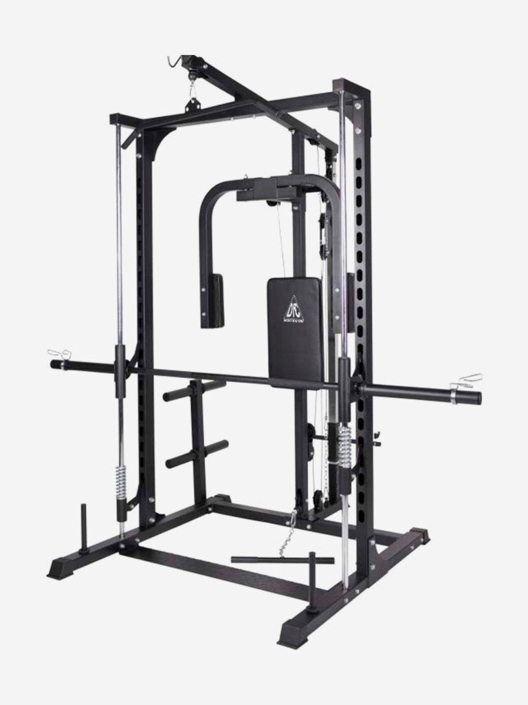 Силовой комплекс со скамьей, машина Смита DFC Homegym D943