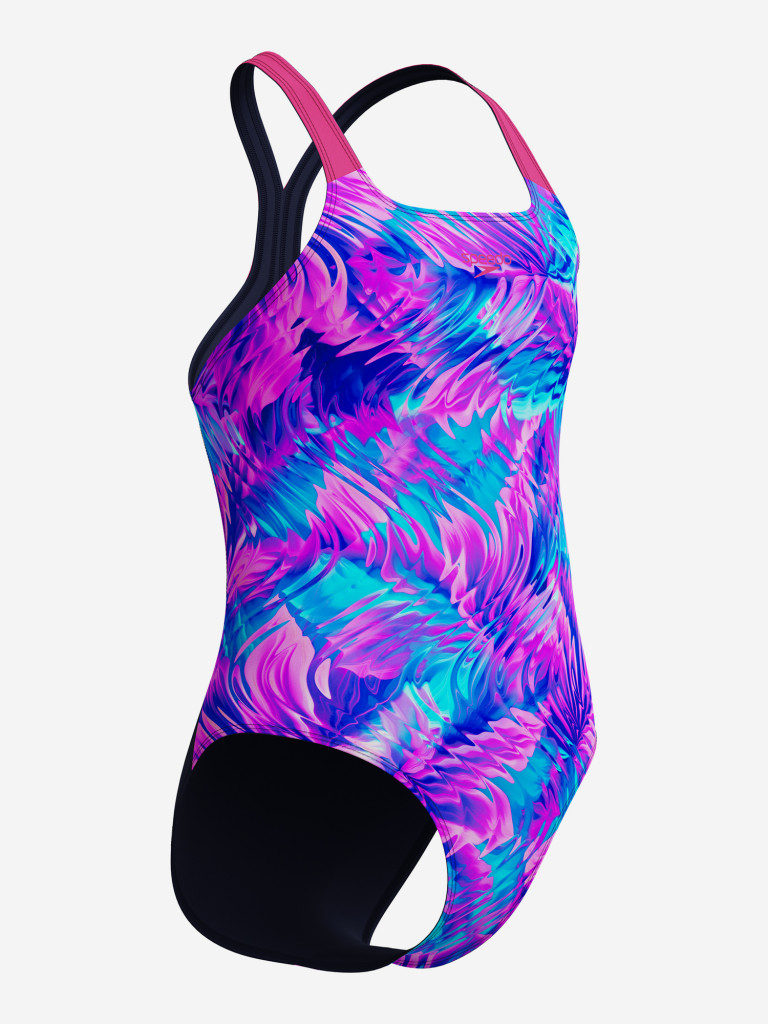 Купальник слитный для девочек Speedo Print Powerback