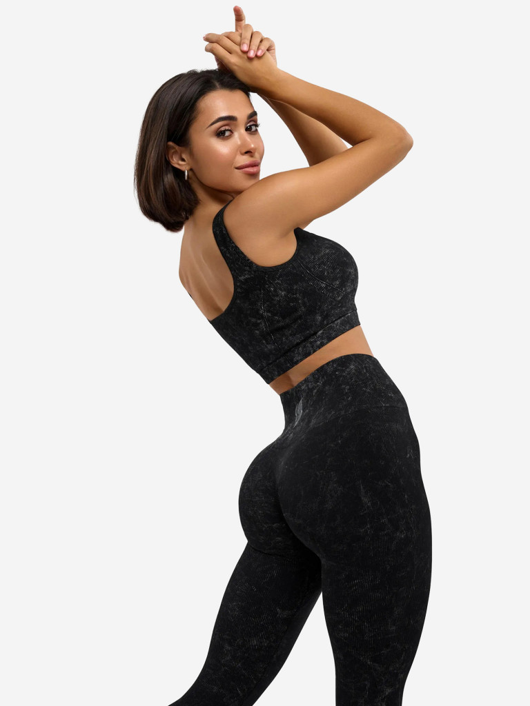 Лосины женские Bona Fide: Marble Leggings "Black"
