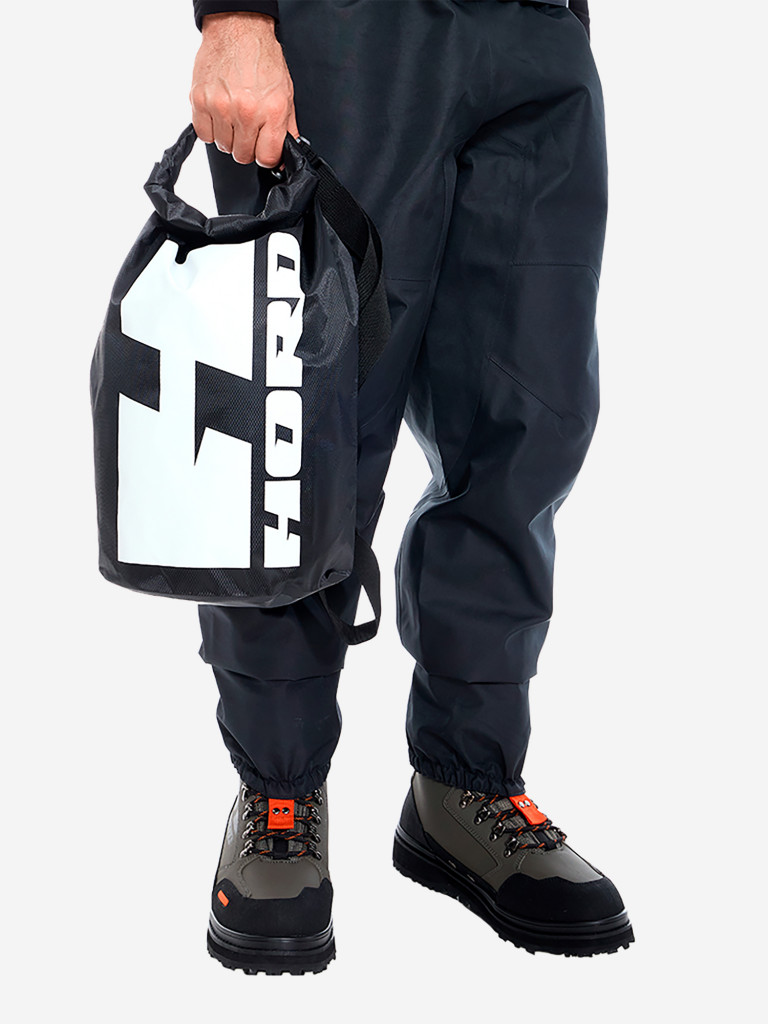 Мембранные вейдерсы Hord "The 9", водонепроницаемые, мужские, цвет черный