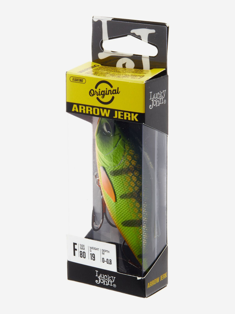 Воблер LUCKY JOHN Original ARROW JERK F, длина 8 см, плавающий джерк для крупного хищника