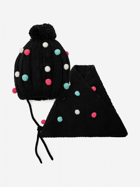 Комплект для девочки: шапка, снуд PlayToday