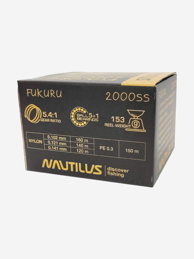 Катушка для спиннинга Nautilus FUKURU 2000SS, катушка для удочки с передним фрикционом
